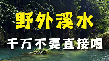 野外溪水千万不要直接喝